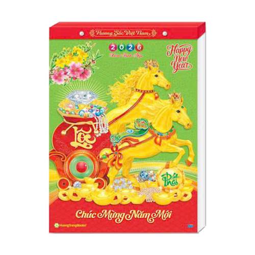 Lịch Bloc Rời Siêu Cực Đại Màng Co 2026 (29 x 41 cm) - Hương Sắc Việt Nam - TVHT5