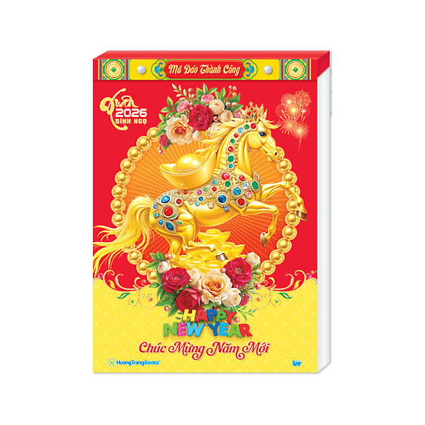 Lịch Bloc Đại Rời Màng Co 2026 (14.5x20.5 cm) - Mã Đáo Thành Công - TVHT16