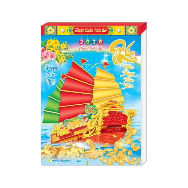Lịch Bloc Đại Rời Màng Co 2026 (14.5x20.5 cm) - Thuận Buồm Xuôi Gió - TVHT19