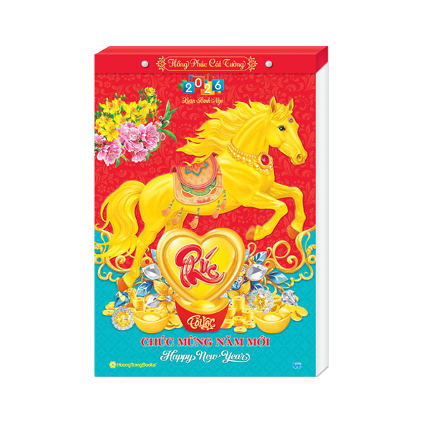 Lịch Bloc Rời Siêu Đại Màng Co 2026 (20x30 cm) - Hồng Phúc Cát Tường - TVHT10