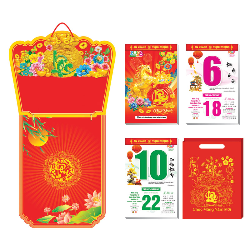 Lịch Bloc Đại Đặc Biệt 2026 (17 x 26 cm) - Tài Lộc 03 - TVKV