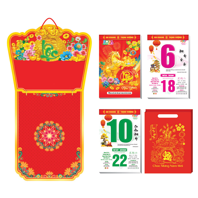 Lịch Bloc Đại Đặc Biệt 2026 (17 x 26 cm) - Tài Lộc 04 - TVKV