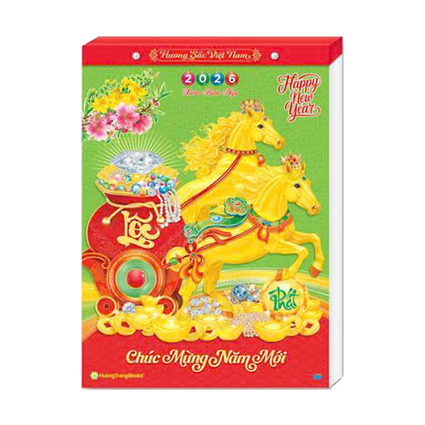 Lịch Bloc Rời Siêu Cực Đại Màng Co 2026 (29 x 41 cm) - Hương Sắc Việt Nam - TVHT5